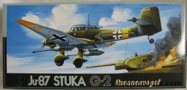 Fujimi 1/72 TWO Junkers Stuka Ju-87 G-2 Kanonenvogel - SG.2 'Immelmann' or SG.2 Commander Rudel's Aircraft, F-17 plastic model kit